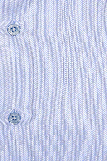 Модная мужская рубашка светло-синяя с микродизайном и эффектом non iron  арт. SL 10224070/301013 от Meucci (Италия) - фото. Цвет: Светло-синий, микродизайн.
