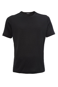 Футболка из хлопка черного цвета (22FRTL4741 BLACK)