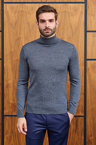 Водолазка серого цвета с высоким воротником (53016/22025 GREY)