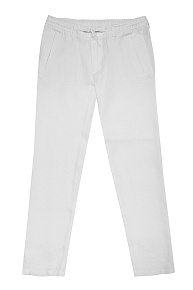 Брюки льняные белого цвета  (VB 4676 WHITE)