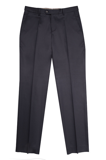 Мужские классические темно-синие брюки из тонкой шерсти с кашемиром  арт. ZA-VB 8010 Dk.NAVY Meucci (Италия) - фото. Цвет: Темно-синий. Купить в интернет-магазине https://shop.meucci.ru
