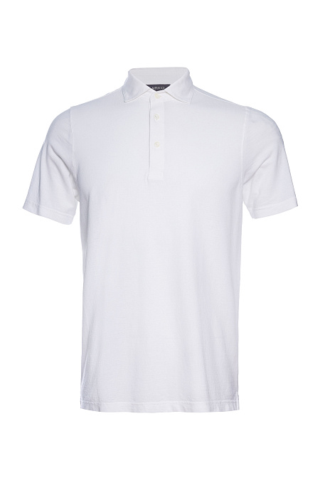 Поло из хлопка белого цвета для мужчин бренда Meucci (Италия), арт. 78015/60103/001 - фото. Цвет: Белый. Купить в интернет-магазине https://shop.meucci.ru
