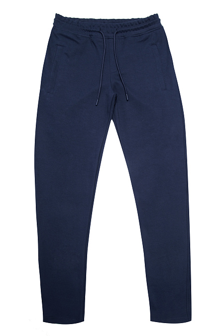 Спортивный трикотажный костюм с капюшоном для мужчин бренда Meucci (Италия), арт. SpSuW0923/6 Blue - фото. Цвет: Синий орнамент и темно-синий . Купить в интернет-магазине https://shop.meucci.ru
