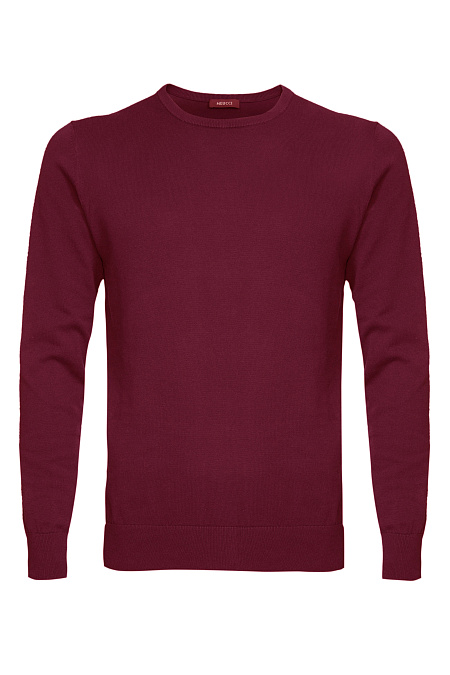 Лонгслив бордового цвета  для мужчин бренда Meucci (Италия), арт. R-NECK  10024/00027 - фото. Цвет: Бордовый. Купить в интернет-магазине https://shop.meucci.ru
