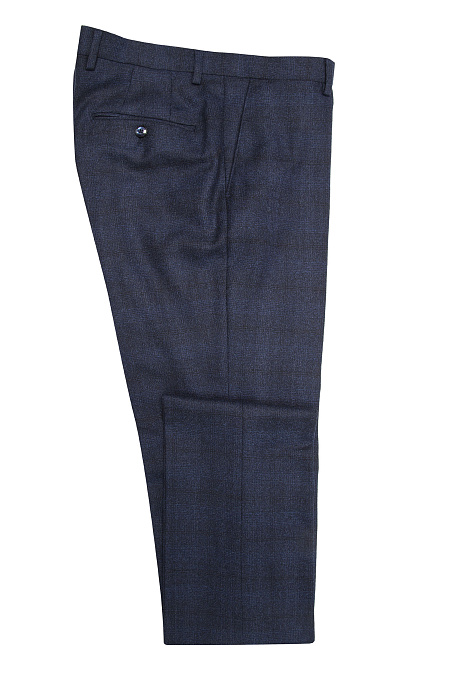 Мужской костюм из шерсти темно-синий в клетку  Meucci (Италия), арт. MI 2200191RD/8038+ - фото. Цвет: Темно-синий в клетку. Купить в интернет-магазине https://shop.meucci.ru
