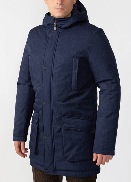 Куртка для мужчин бренда Meucci (Италия), арт. 2011 - фото. Цвет: Темно-синий. Купить в интернет-магазине https://shop.meucci.ru
