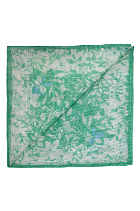 Платок для мужчин бренда Meucci (Италия), арт. 7333/5 - фото. Цвет: Зеленый/Белый. Купить в интернет-магазине https://shop.meucci.ru
