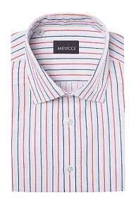 Рубашка белая в цветную полоску (SL 90202 R STR 0191/141929K)