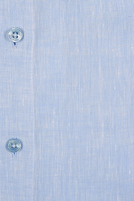 Модная мужская голубая льняная рубашка с коротким рукавом арт. SL 10224070/301023K от Meucci (Италия) - фото. Цвет: Голубой.

