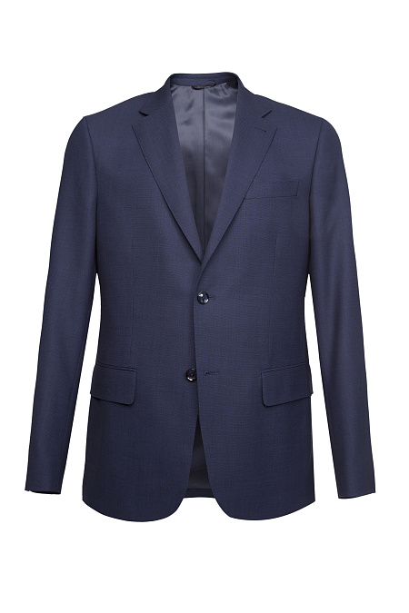 Мужской костюм из легкой шерсти с микродизайном темно-синего цвета  Meucci (Италия), арт. MI 2200191VB/8040+ - фото. Цвет: Темно-синий.