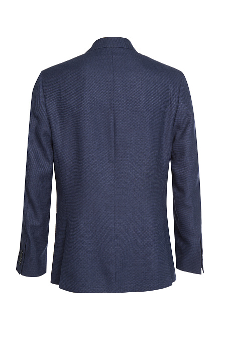 Мужской пиджак темно-синий из смеси льна, шерсти и шелка Meucci (Италия), арт. MI 1200181EZ/11634 - фото. Цвет: Темно-синий. Купить в интернет-магазине https://shop.meucci.ru
