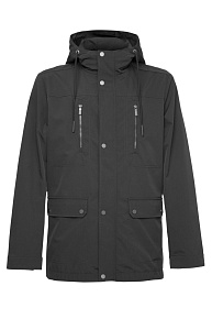 Ветровка-парка с капюшоном черного цвета (M-A-113 Black)