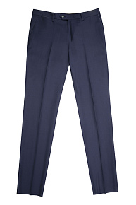 Темно-синие брюки в классическом стиле из тонкой шерсти  (VB 2323 NAVY)