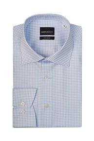 Рубашка белая в клетку с эффектом NON IRON  (SL 9020 RL 0291 NON/231121)