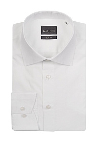 Рубашка белая с микродизайном  (SL 10224070/301041)