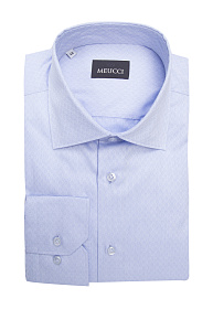 Рубашка хлопковая голубая с орнаментом  (SL 902022 RL 91GZ/302216)