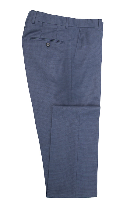 Мужской серо-синий костюм в мелкую клетку  Meucci (Италия), арт. MI 2200191/22004 - фото. Цвет: Серо-синий в клетку.