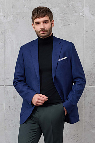 Пиджак из шерсти с жаккардовым микродизайном в виде ромбов  (MI 1200181DR/11760)