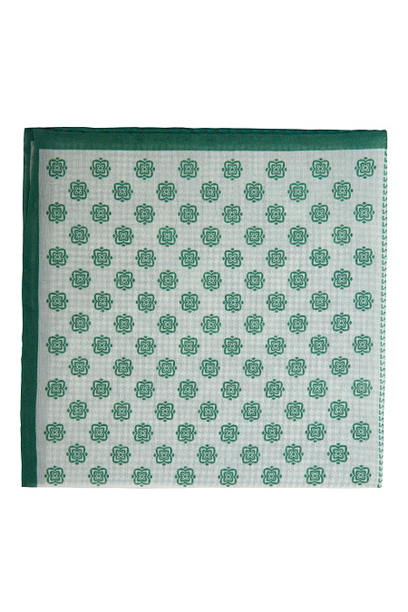 Платок для мужчин бренда Meucci (Италия), арт. 7310/4 - фото. Цвет: Зеленый/Белый. Купить в интернет-магазине https://shop.meucci.ru
