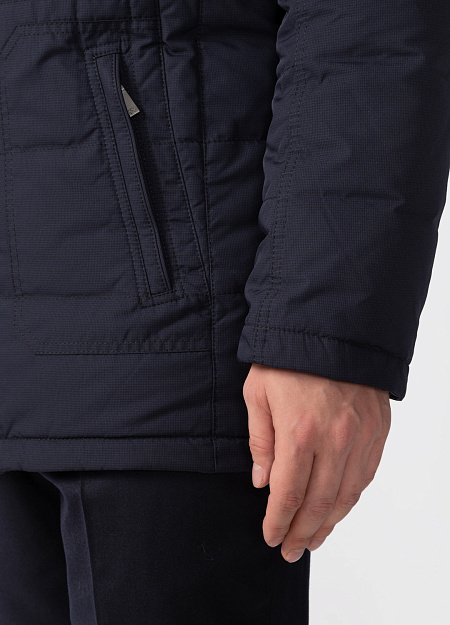 Пуховик для мужчин бренда Meucci (Италия), арт. 8233 - фото. Цвет: Темно-синий. Купить в интернет-магазине https://shop.meucci.ru
