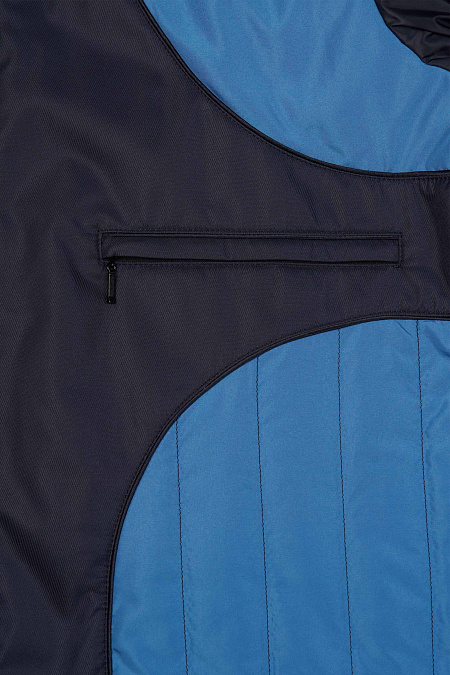 Утепленная куртка с капюшоном темно-синего цвета для мужчин бренда Meucci (Италия), арт. 1075 - фото. Цвет: Темно-синий. Купить в интернет-магазине https://shop.meucci.ru
