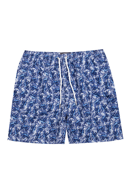 Мужские брендовые шорты плавательные синего цвета с рисунком арт. 16018/1 Meucci (Италия) - фото. Цвет: Синий с рисунком. Купить в интернет-магазине https://shop.meucci.ru
