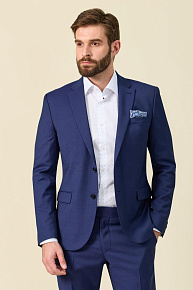 Синий костюм из шерстяной ткани  (MI 2200191/22010)