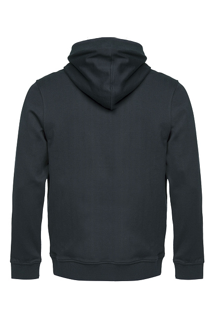 Трикотажный спортивный костюм с темно-синим дизайном в елочку  для мужчин бренда Meucci (Италия), арт. SPS 10025 Dk.NAVY - фото. Цвет: Темно-синий. Купить в интернет-магазине https://shop.meucci.ru
