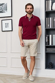 Шорты из хлопка бежевого цвета  (SH-VB 6271 Beige)