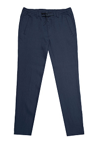 Брюки темно-синие льняные  (SP-LP 2660 Navy)