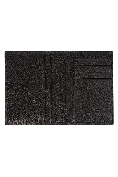 Обложка для документов с картхолдером черного цвета  для мужчин бренда Meucci (Италия), арт. О-78173 - фото. Цвет: Черный. Купить в интернет-магазине https://shop.meucci.ru
