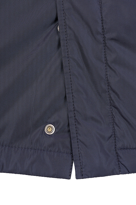 Утепленная куртка-плащ со съемной манишкой  для мужчин бренда Meucci (Италия), арт. 8008 - фото. Цвет: Темно-синий. Купить в интернет-магазине https://shop.meucci.ru
