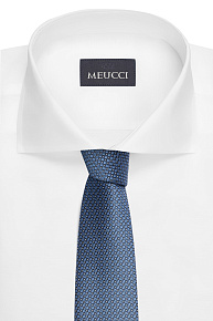 Галстук синего цвета с орнаментом (EKM212202-125)