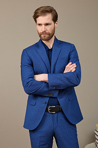 Костюм из тонкой шерсти синего цвета  (MI 2200191RD/11027)