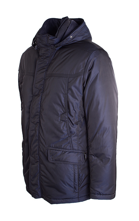 Пуховик для мужчин бренда Meucci (Италия), арт. 2228/2 - фото. Цвет: темно-синий. Купить в интернет-магазине https://shop.meucci.ru
