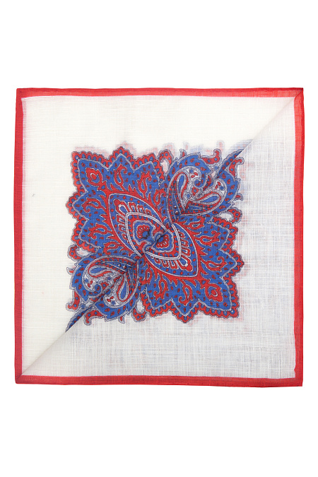 Платок для мужчин бренда Meucci (Италия), арт. 7622/2 - фото. Цвет: Белый/Красный. Купить в интернет-магазине https://shop.meucci.ru
