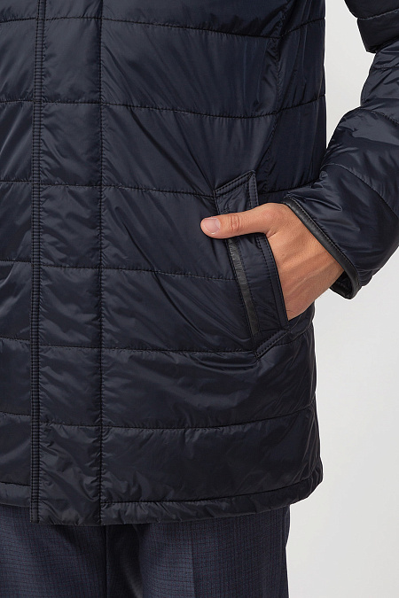 Утепленная куртка для мужчин бренда Meucci (Италия), арт. 83221 - фото. Цвет: Темно-синий. Купить в интернет-магазине https://shop.meucci.ru
