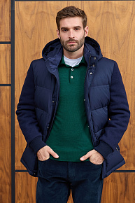 Джемпер-поло зеленого цвета с застежкой на пуговицы (33014/22025 GREEN)