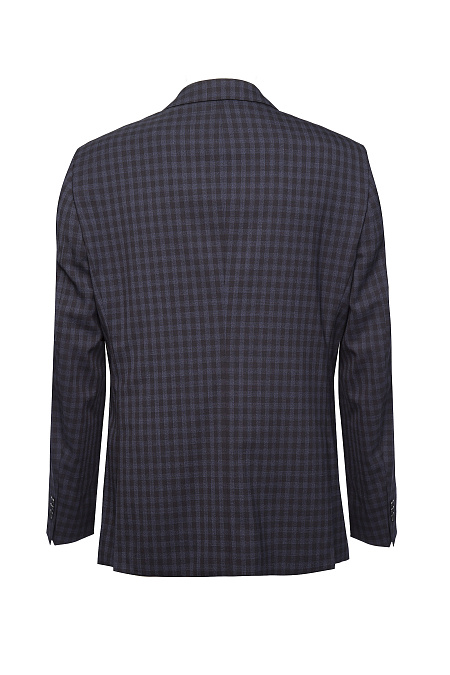 Мужской пиджак темно-синий в клетку из тонкой шерсти Meucci (Италия), арт. MI 1200181LP/11717 - фото. Цвет: Темно-синий, клетка. Купить в интернет-магазине https://shop.meucci.ru
