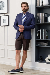 Шорты льняные коричневого цвета  (SH-LP 1111 Brown)