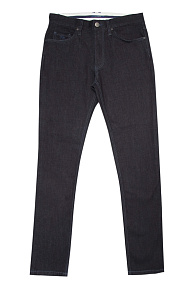 Темно-синие джинсы с голубой отстройкой зауженного кроя  (NLW SL 2502)