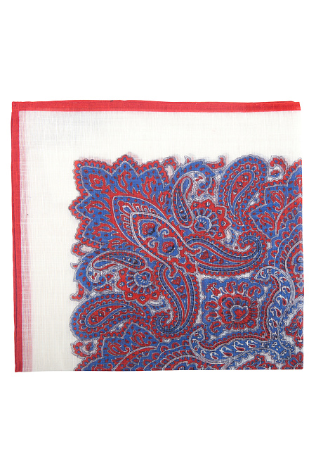 Платок для мужчин бренда Meucci (Италия), арт. 7622/2 - фото. Цвет: Белый/Красный. Купить в интернет-магазине https://shop.meucci.ru
