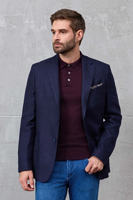 Мужской брендовый джемпер-поло винного цвета с застежкой на пуговицы арт. 33014/22025 CERISE Meucci (Италия) - фото. Цвет: Винный. Купить в интернет-магазине https://shop.meucci.ru

