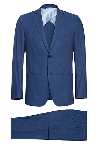 Костюм из шерсти синего цвета (MI 2200191/11007)