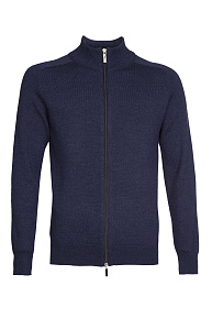 Кардиган синего цвета с застежкой на молнию (FULLZIP/ML0103)