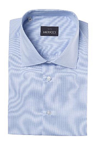 Рубашка светло-голубая с микродизайном (SL 90202 R BAS 2191/141933K)