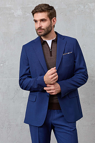 Костюм синего цвета с микродизайном ткани  (MI 2200191GB/12092)